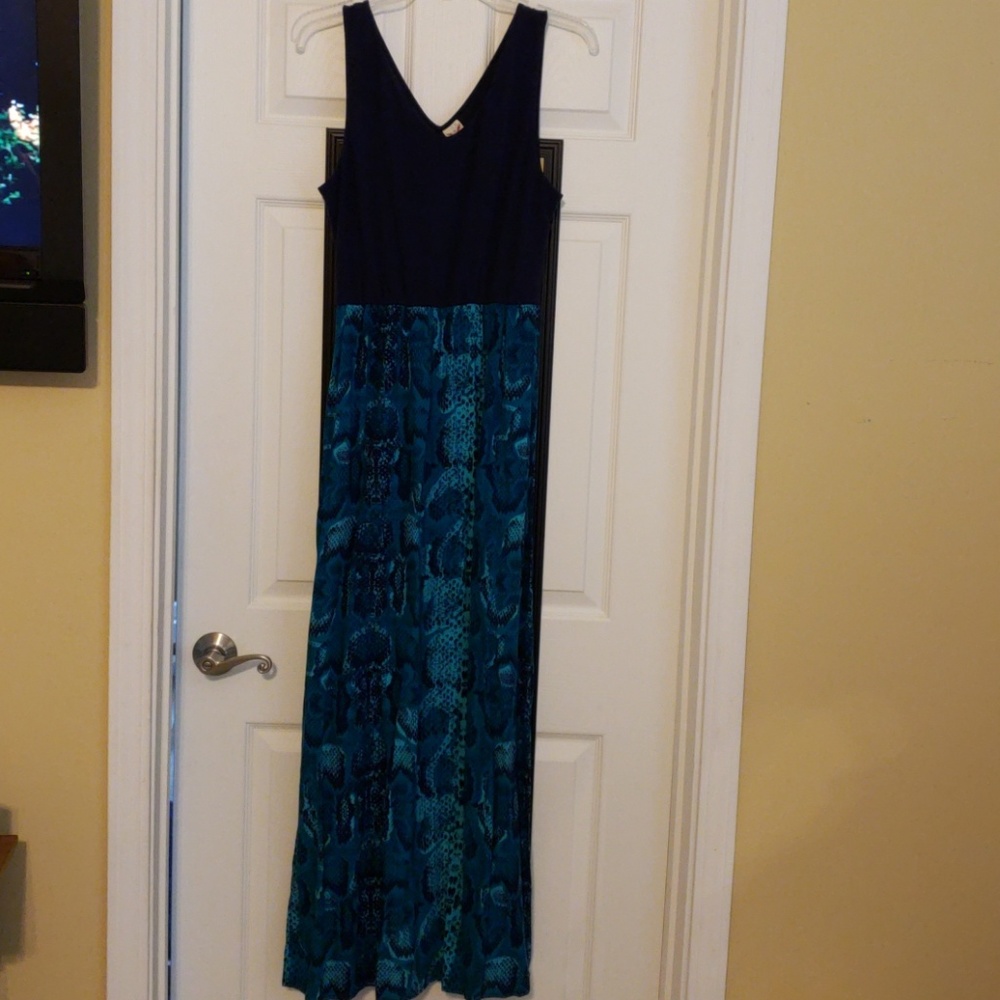 Faded Glory Navy Blue Maxi Dress